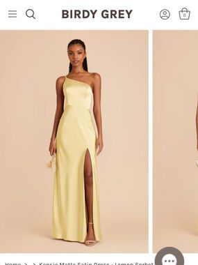 Birdy Grey Kensie Matte Satin Dress- Lemon Sorbet